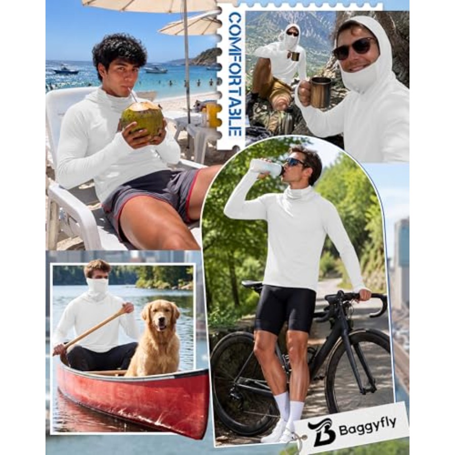 Men's UPF 50+ Sun Protection H - Fishing Hoodie reseña y precio