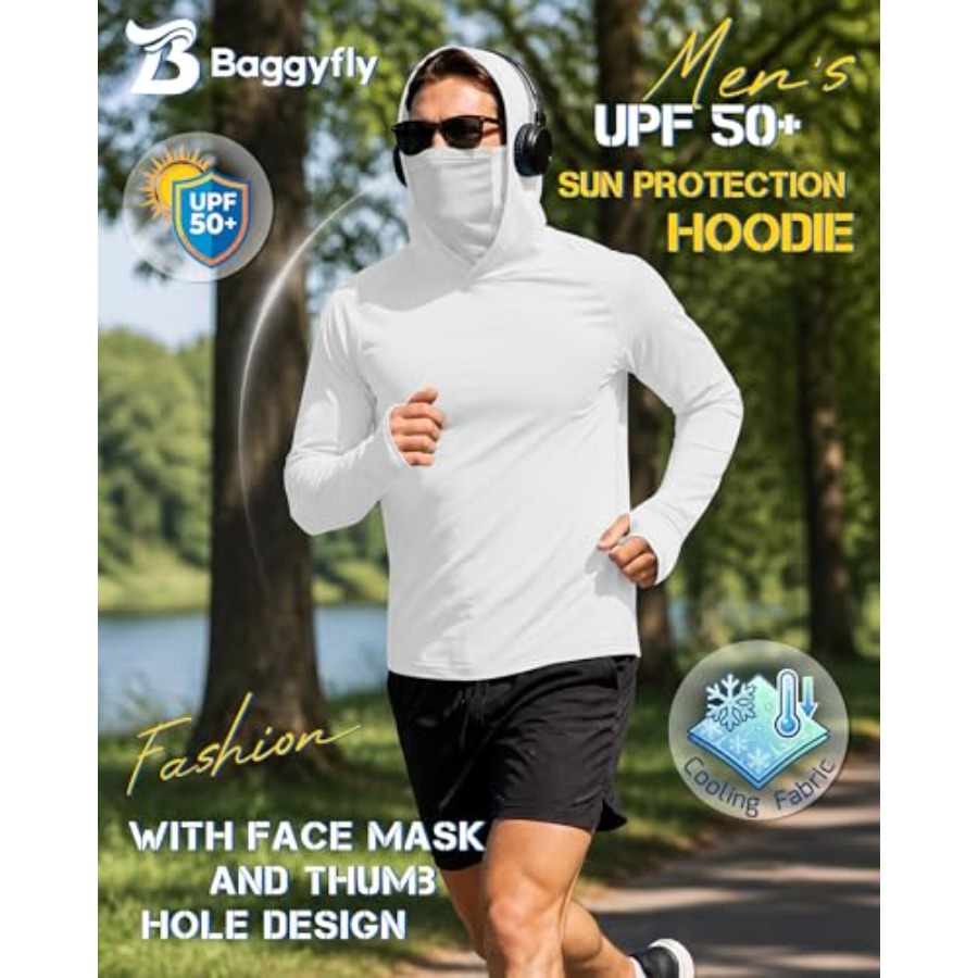 Men's UPF 50+ Sun Protection H - Fishing Hoodie reseña y precio