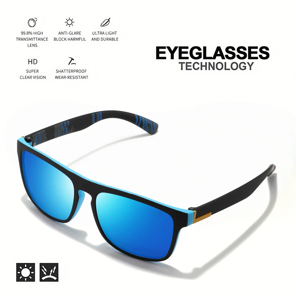 1-4PCS Men Classical Square Po - Fishing Sunglasses Polarized reseña y precio