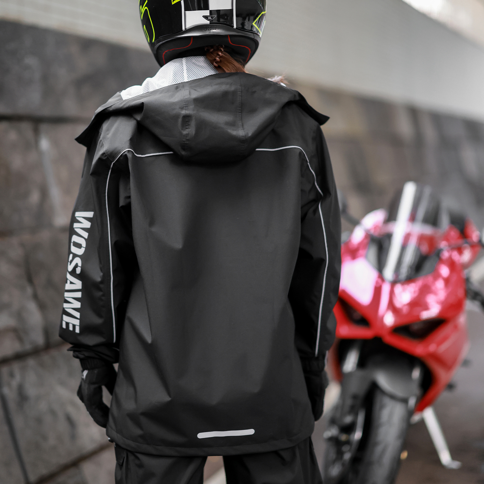 WOSAWE Motorcycle Raincoat Men - Fishing Rain Suit reseña y precio