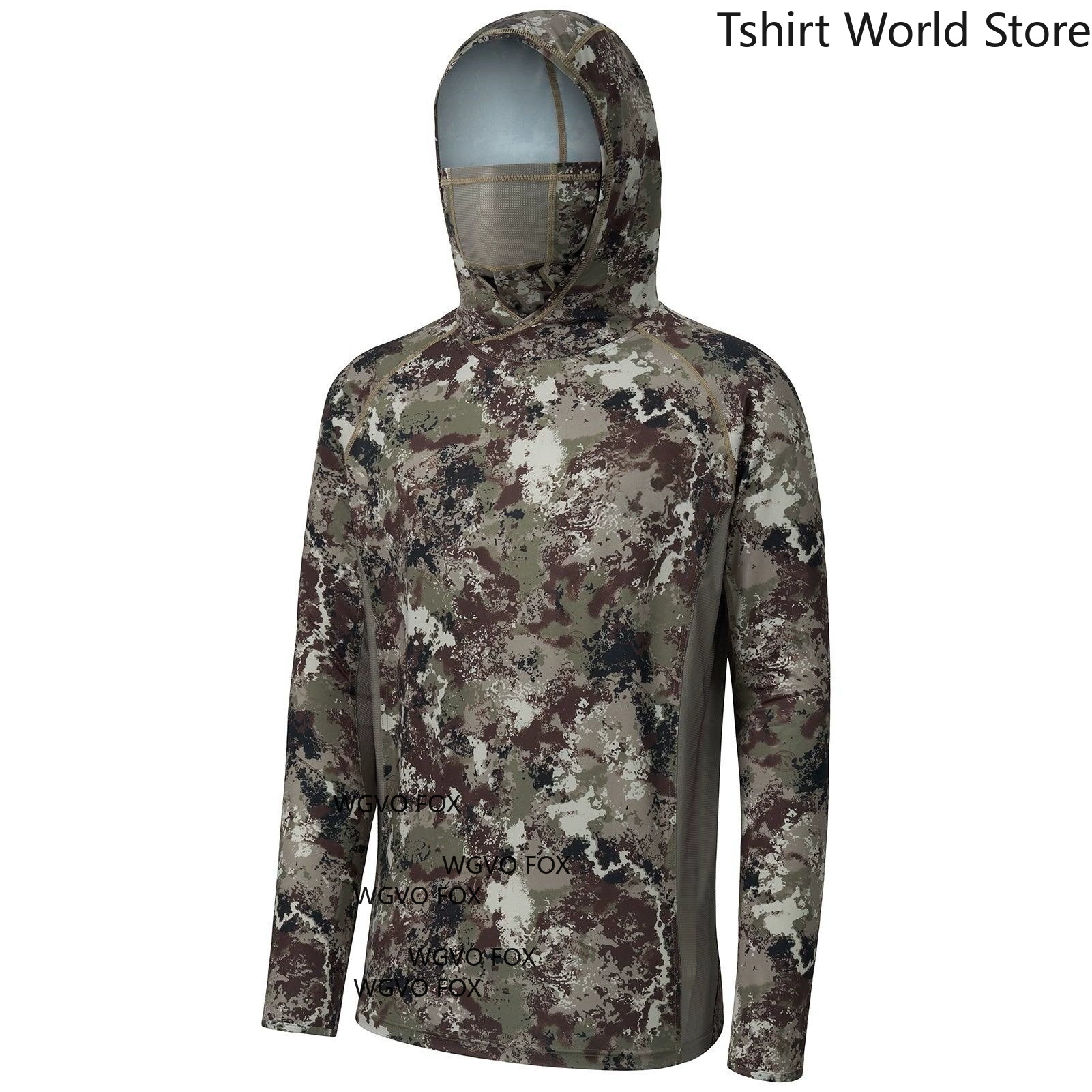 Men Camouflage Ice Silk Fishin - Fishing Shirt Uv Protection reseña y precio