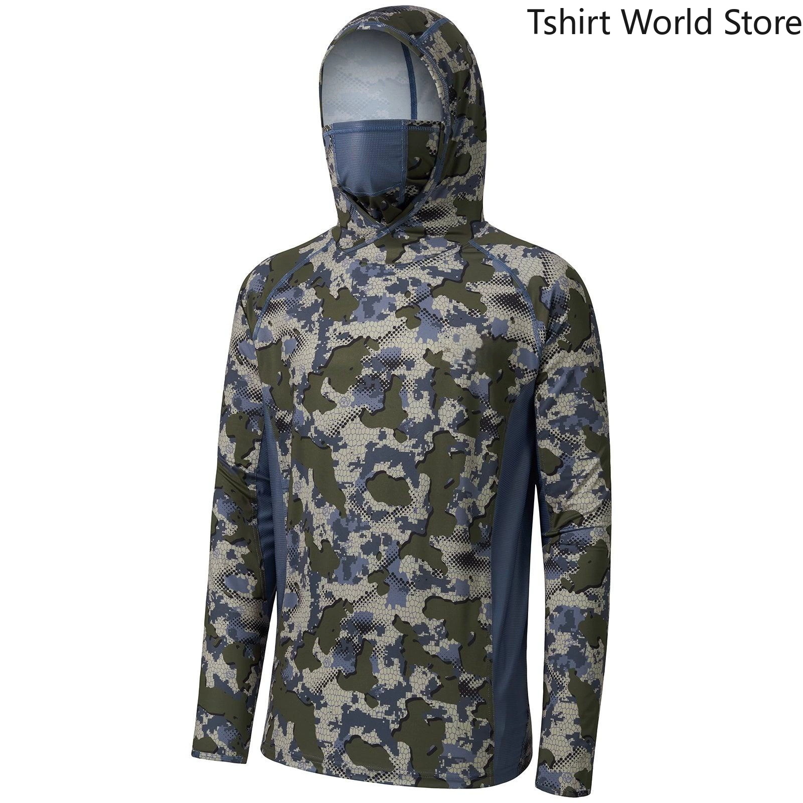Men Camouflage Ice Silk Fishin - Fishing Shirt Uv Protection reseña y precio