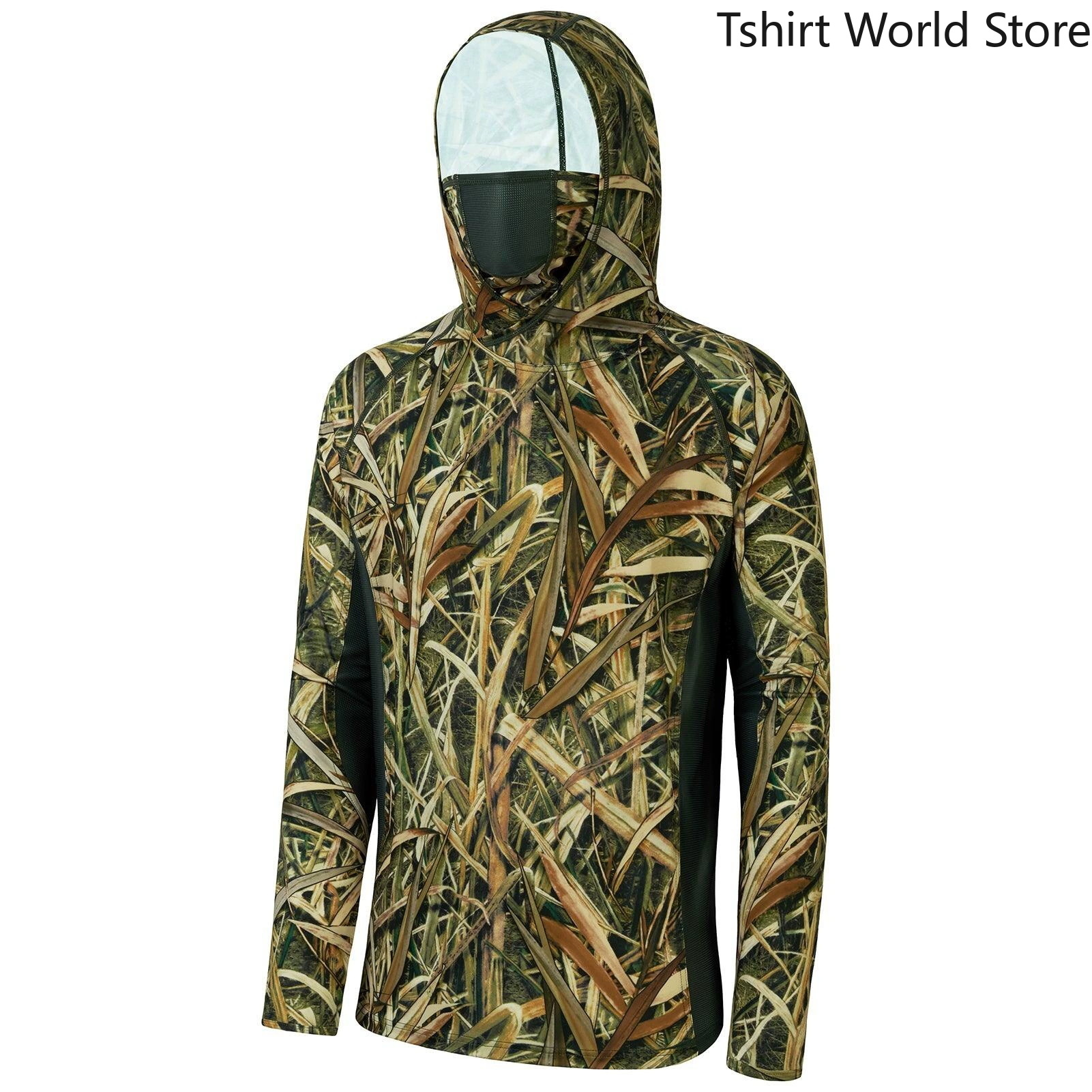 Men Camouflage Ice Silk Fishin - Fishing Shirt Uv Protection reseña y precio