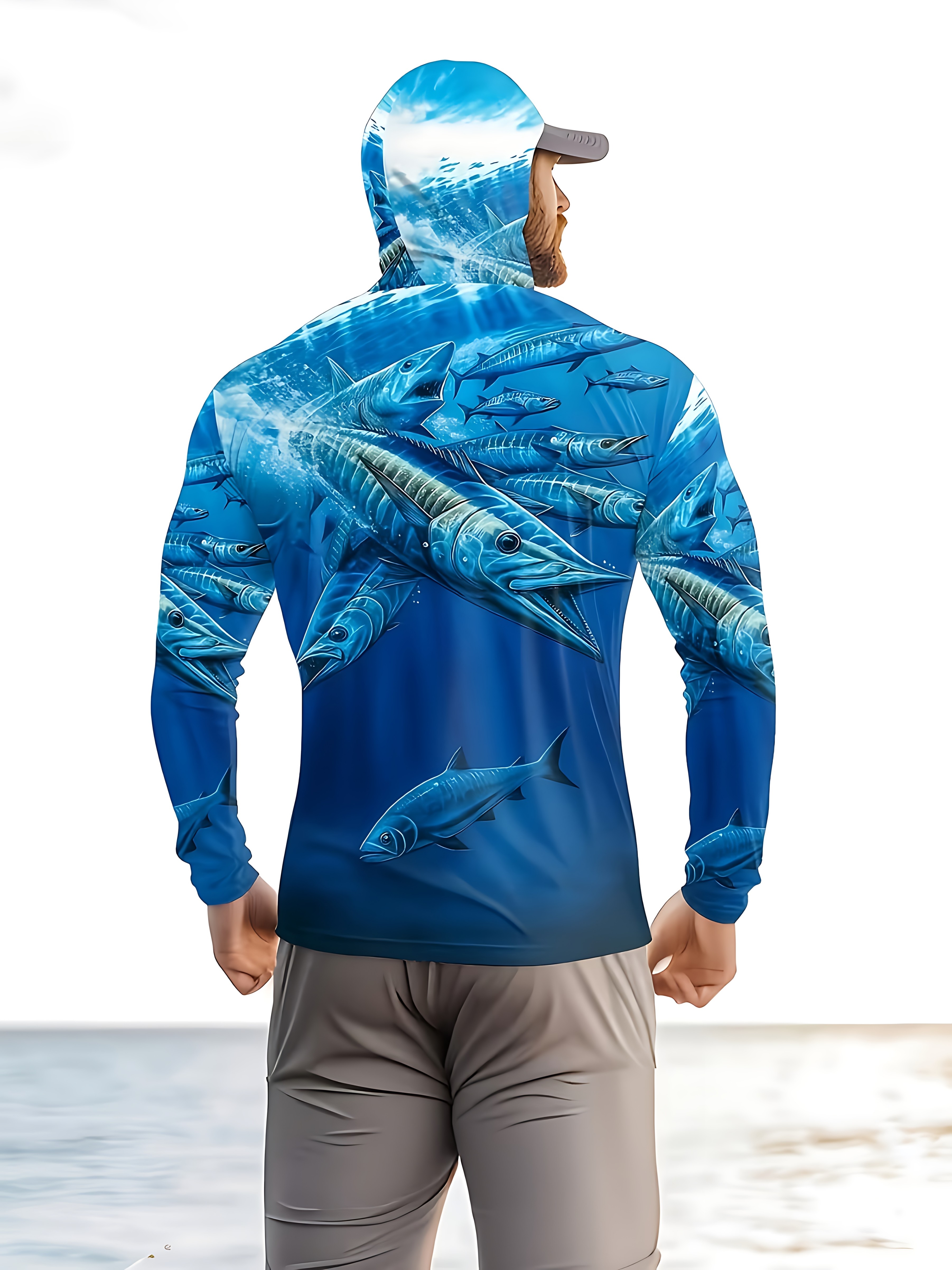 Fishing Shirt Hooded Men Fishi - Fishing Hoodie reseña y precio