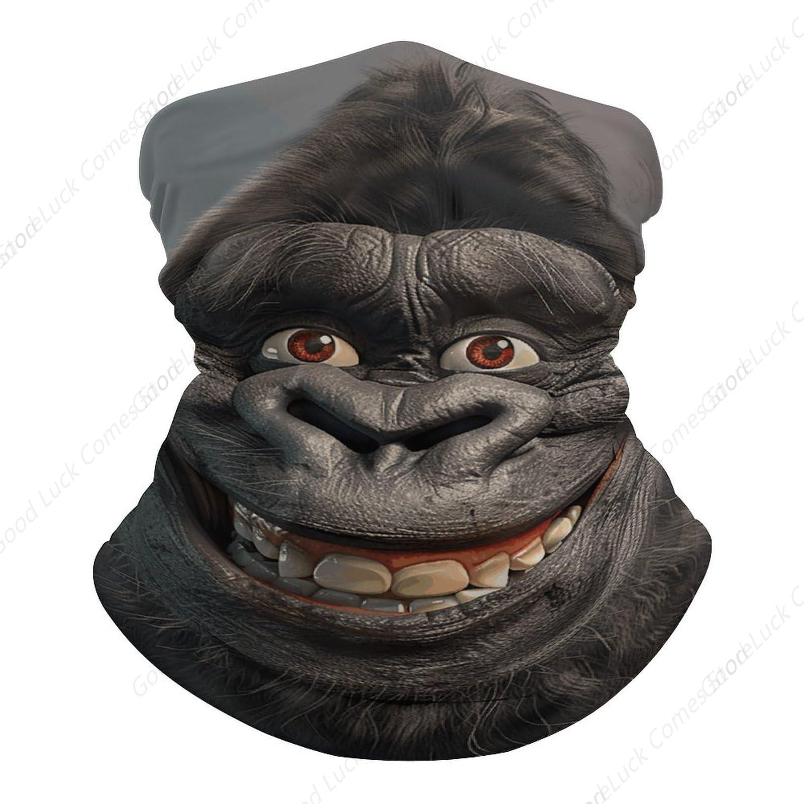 Smiling Gorilla Photo Bandana  - Fishing Mask Sun Protection reseña y precio