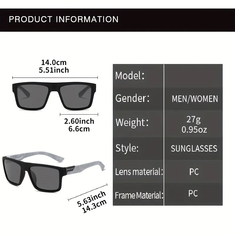 Fashion Vintage Square Polariz - Fishing Sunglasses Polarized reseña y precio