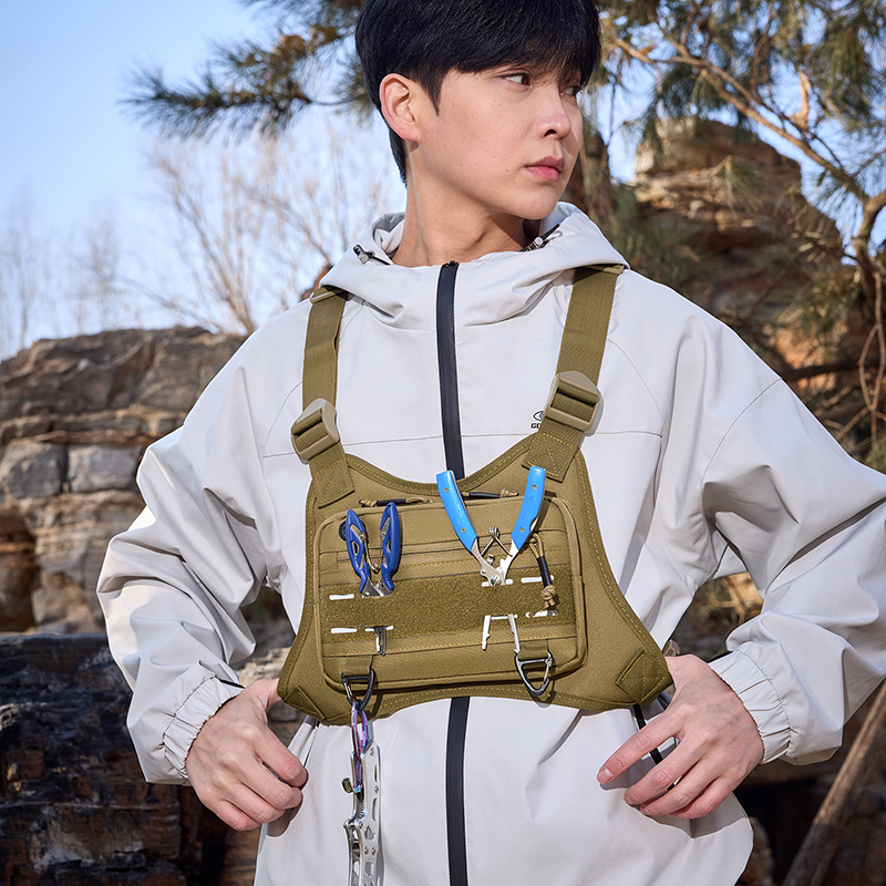 Tactical Front Chest Rig Bag V - Fishing Backpack reseña y precio