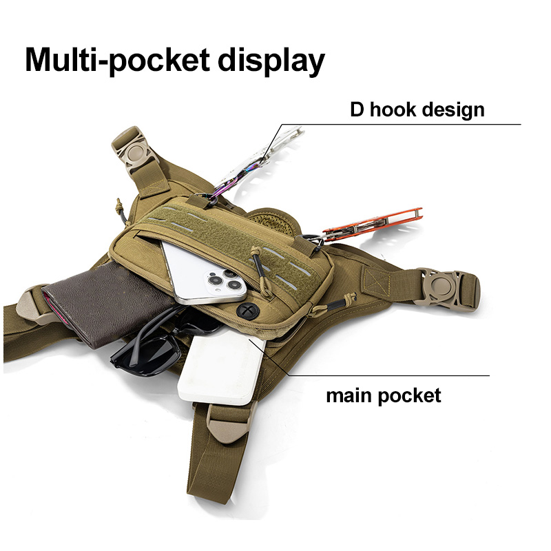 Tactical Front Chest Rig Bag V - Fishing Backpack reseña y precio