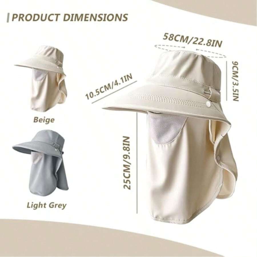 Women Wide Brim Sun Hat With F - Fishing Mask Sun Protection reseña y precio