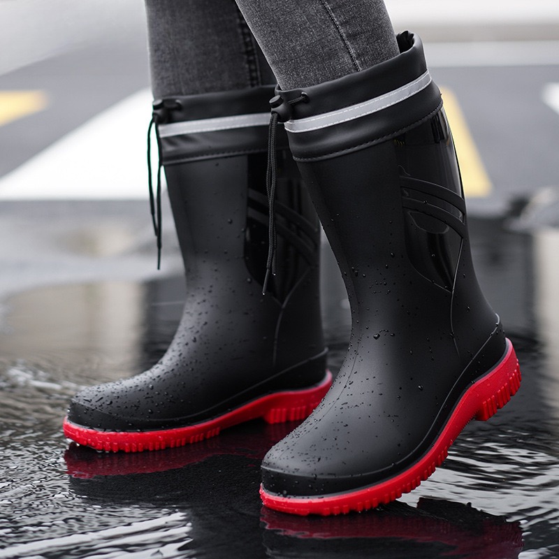 Fashion Men's Medium Tube Rain - Fishing Boots reseña y precio