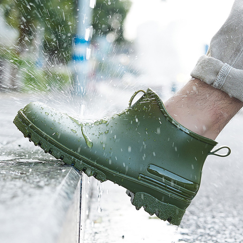 New Fashion Men Rain Boots Pla - Fishing Boots reseña y precio