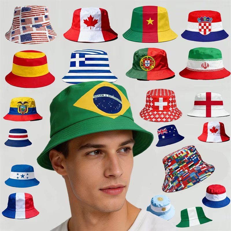 Printed National Flag Bucket H - Fishing Hat reseña y precio