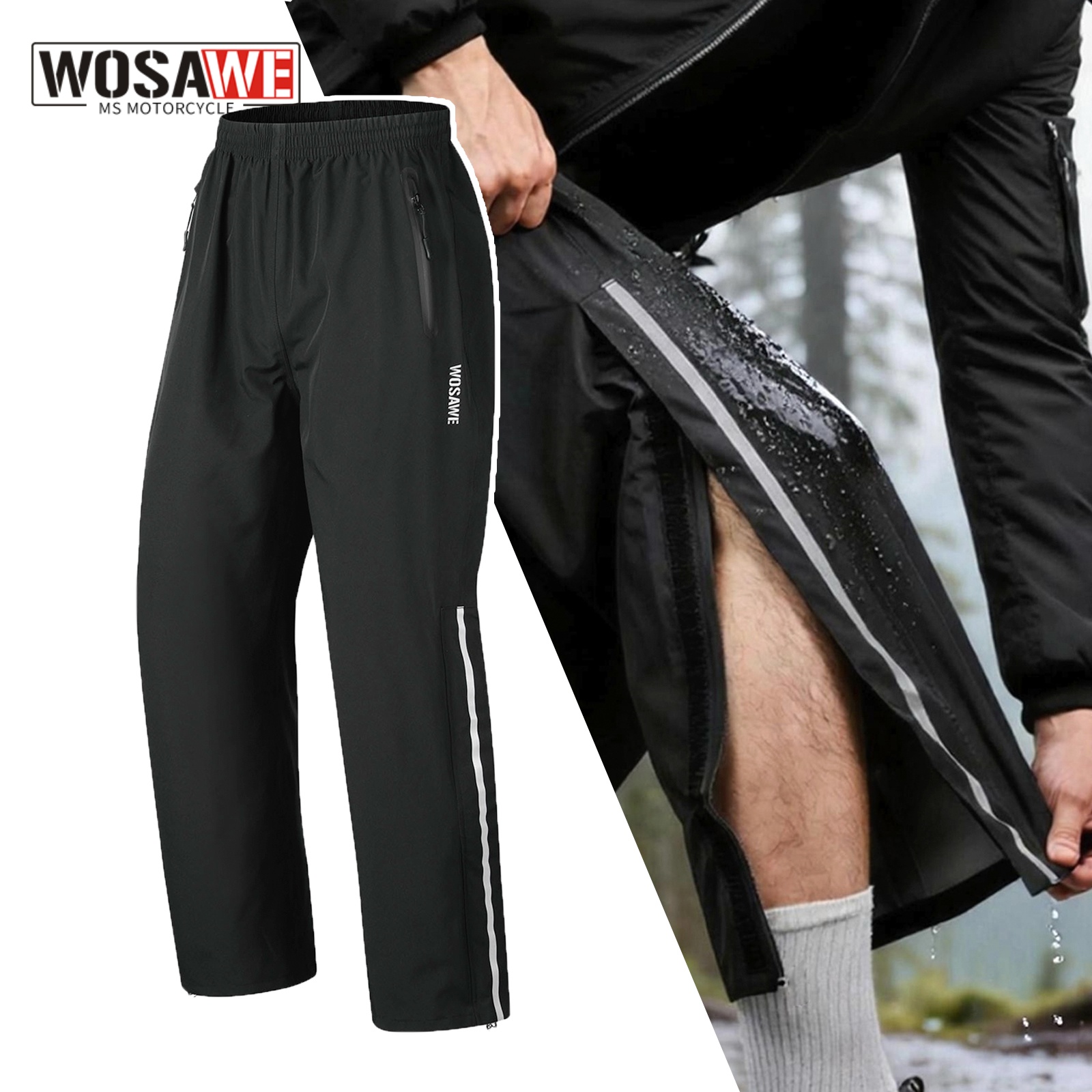 WOSAWE Rain Pants Windproof Me - Fishing Pants Waterproof reseña y precio