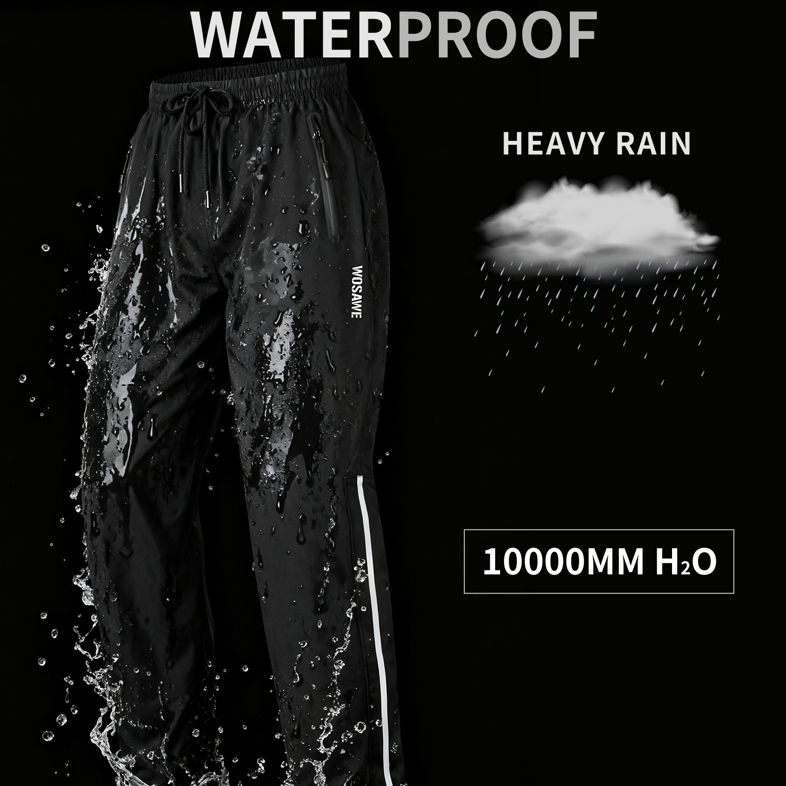 WOSAWE Rain Pants Windproof Me - Fishing Pants Waterproof reseña y precio