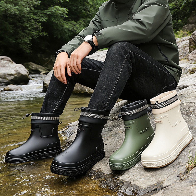 Men Rain Shoes Outdoor Waterpr - Fishing Boots reseña y precio