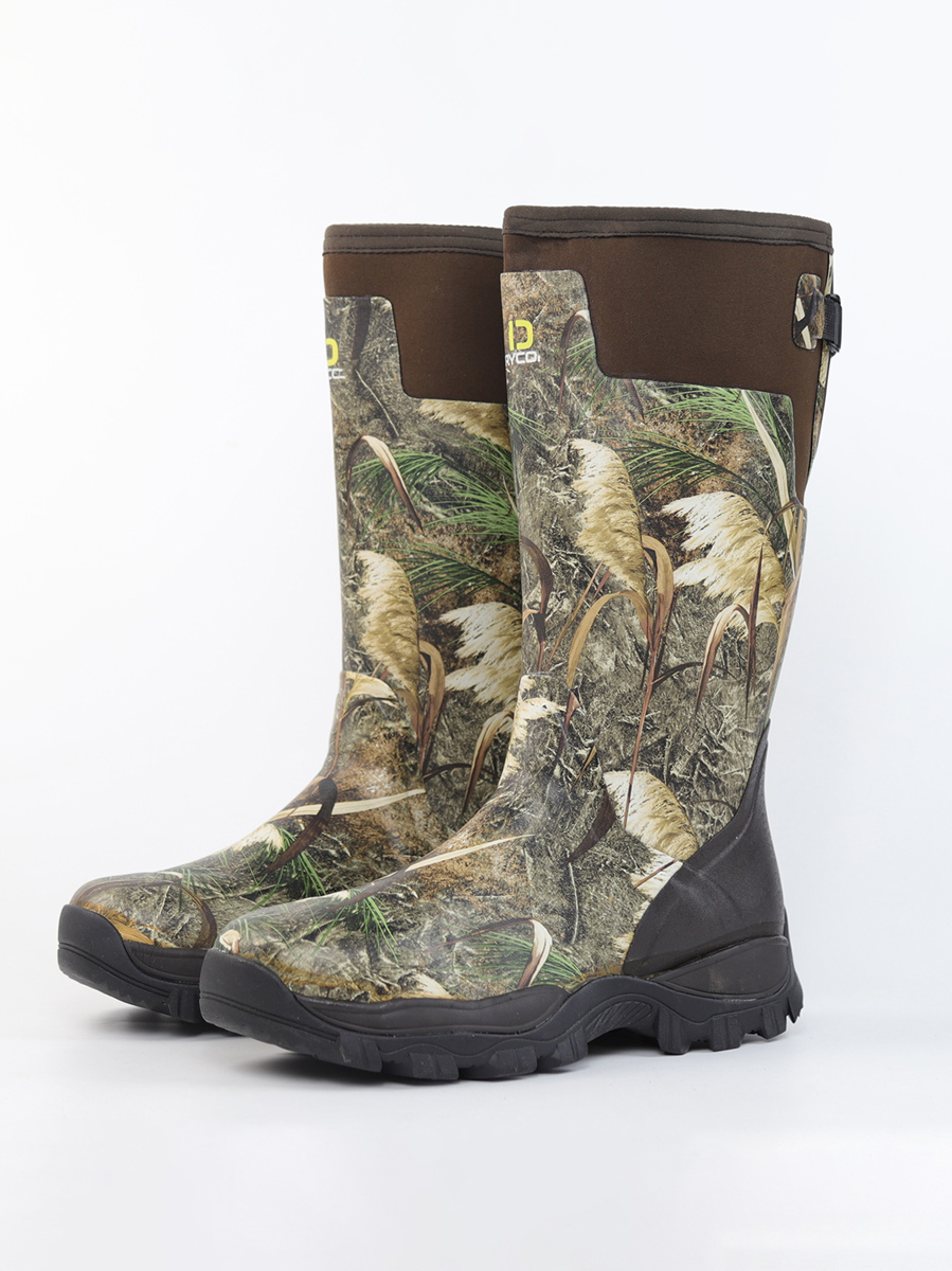 Men's High-Cut Camouflage Rain - Fishing Boots reseña y precio