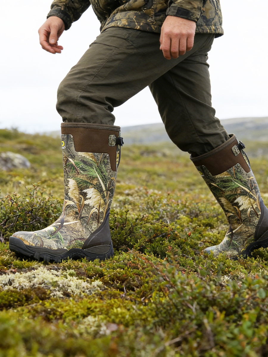Men's High-Cut Camouflage Rain - Fishing Boots reseña y precio