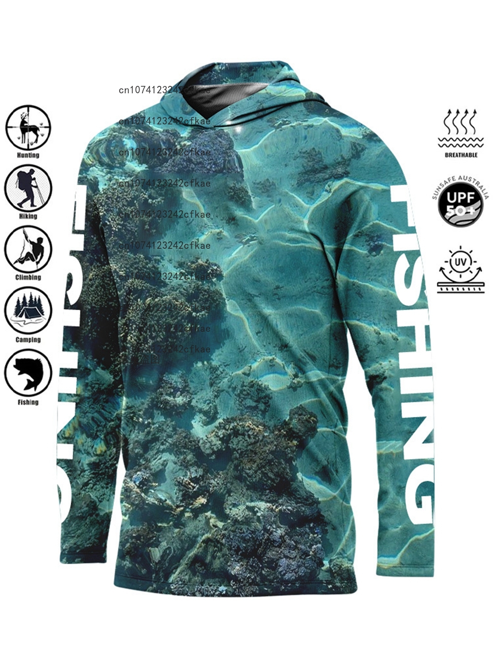 Fishing Shirt Hoodie,UPF 50+ U - Fishing Shirt Uv Protection reseña y precio