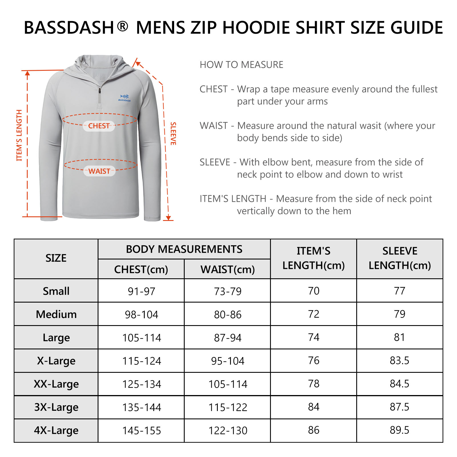 Bassdash Men’s UPF 50+ 1/4 Zip - Fishing Hoodie reseña y precio