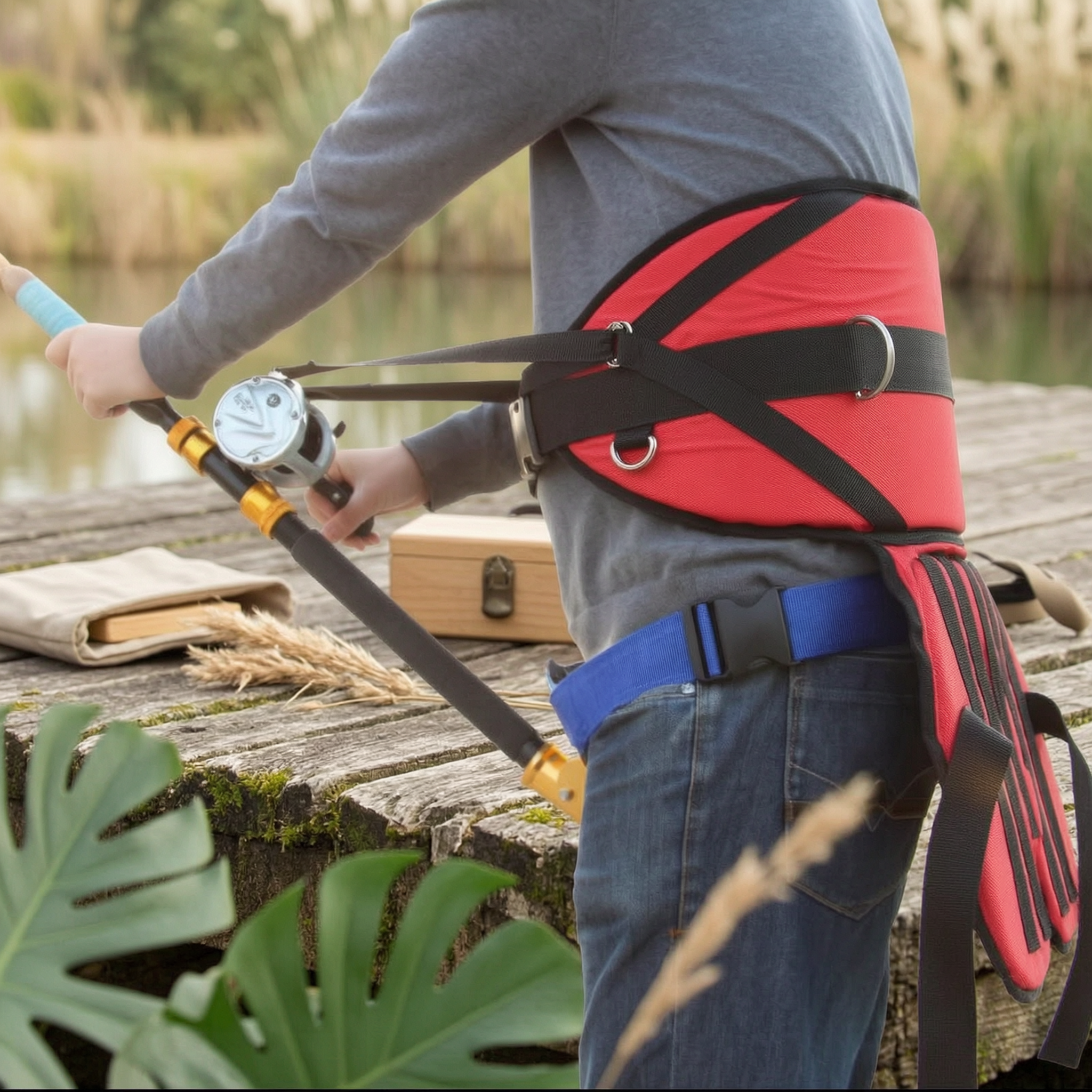 Fishing Waist Belt with Seat C - Fishing Belt reseña y precio